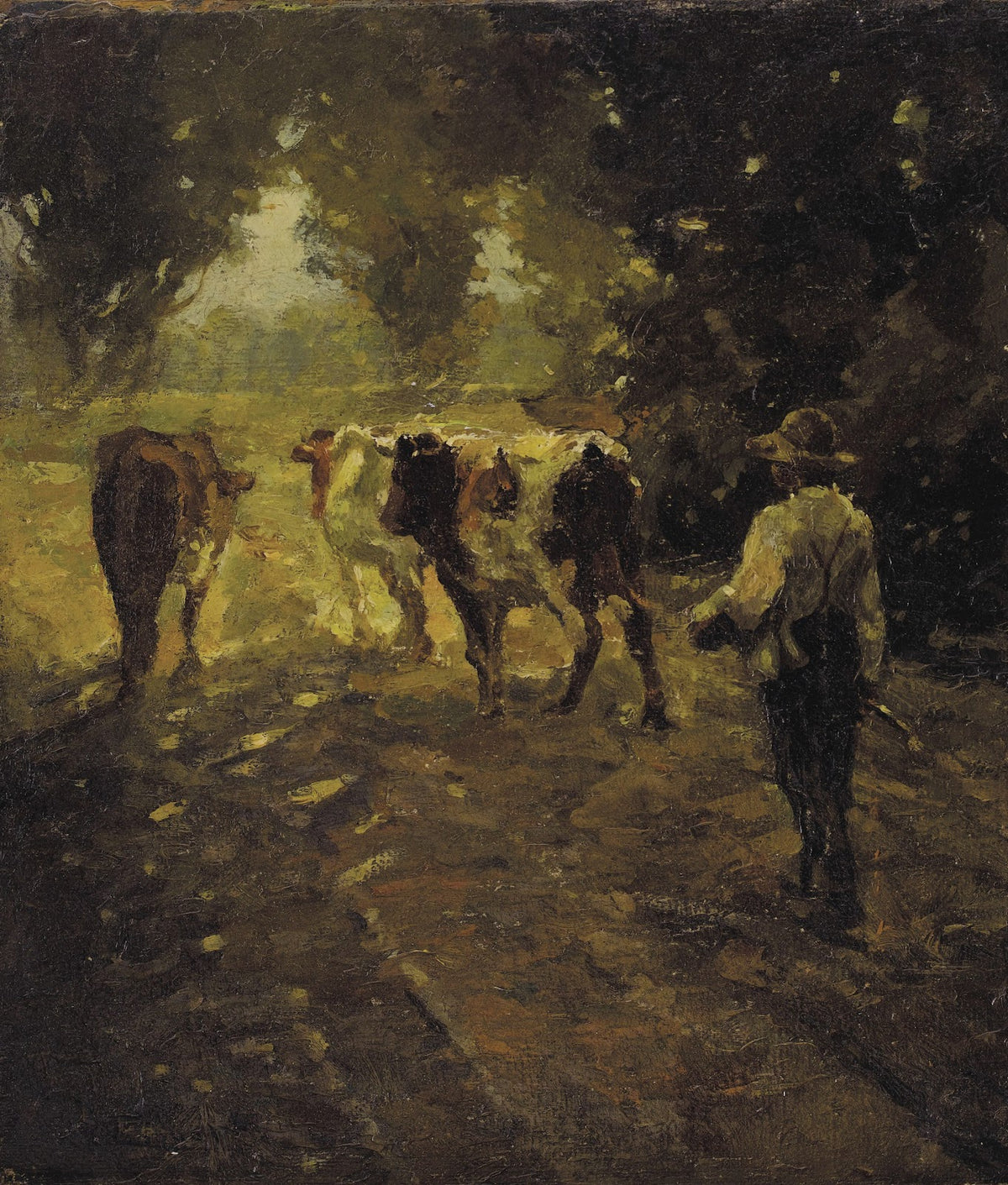 Leading the Cows to Pasture