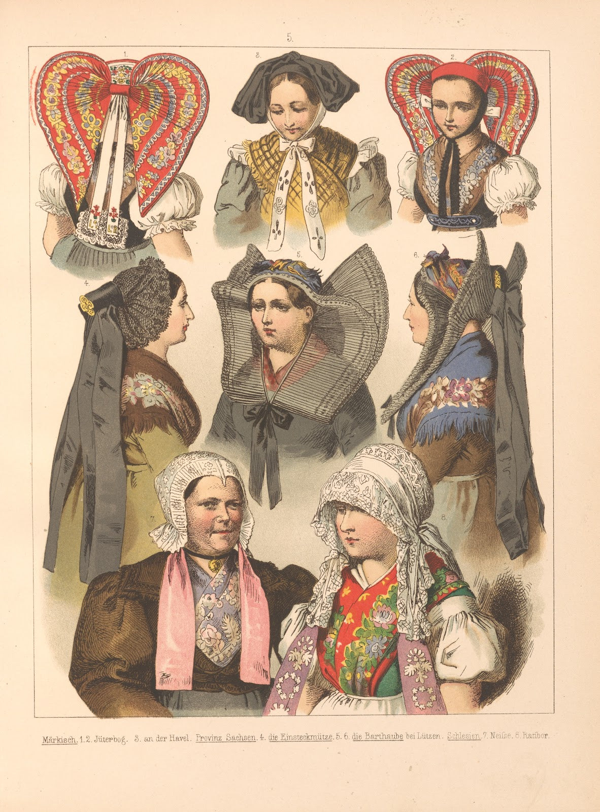 Deutsche Volkstrachten Pl86 1870