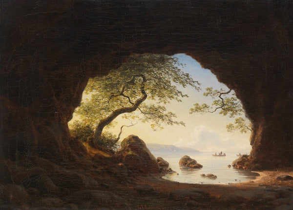 Felsgrotte auf Bornholm 1870