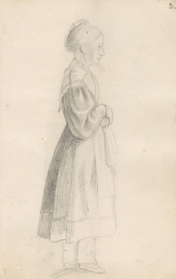 Stående kvinnefigur 1835