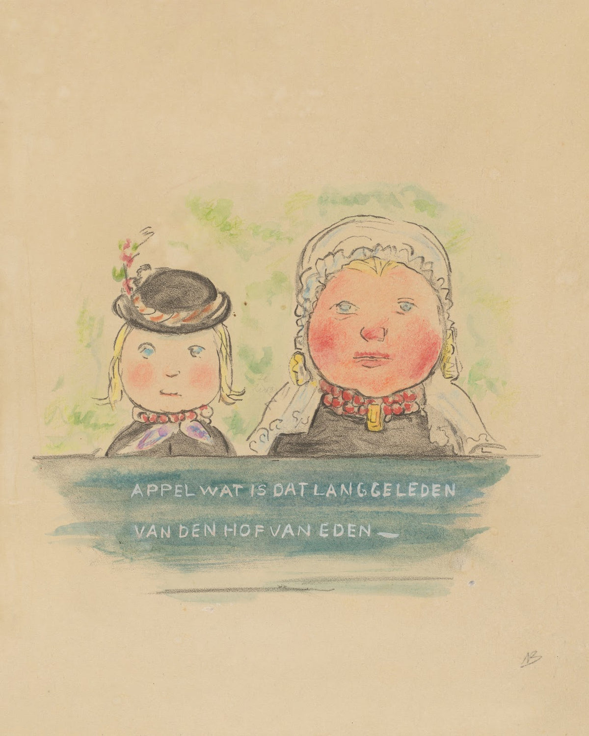 Appel wat is dat lang geleden van den Hof van Eden c 1884