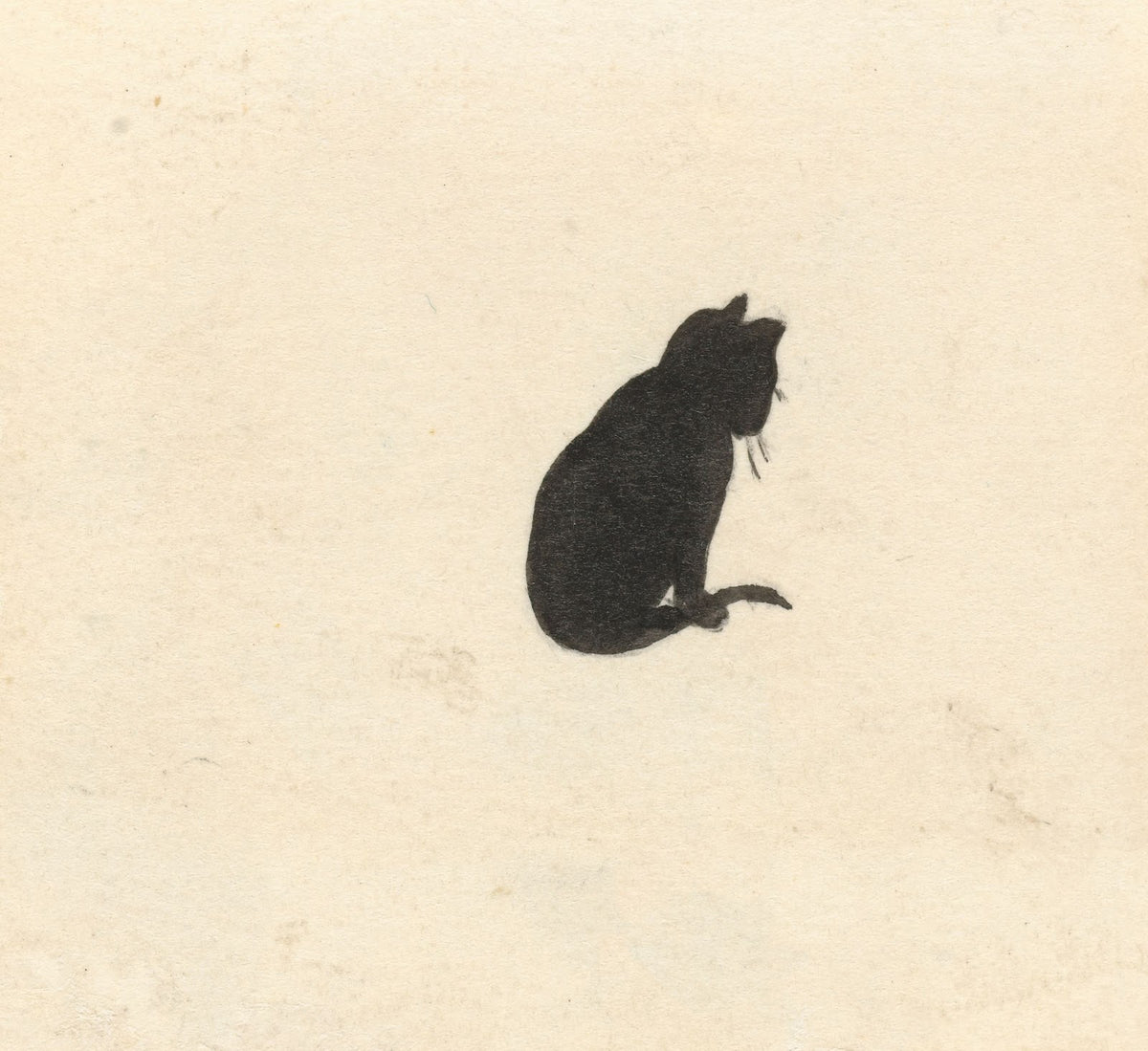 Silhouet van een poes 1884 1917