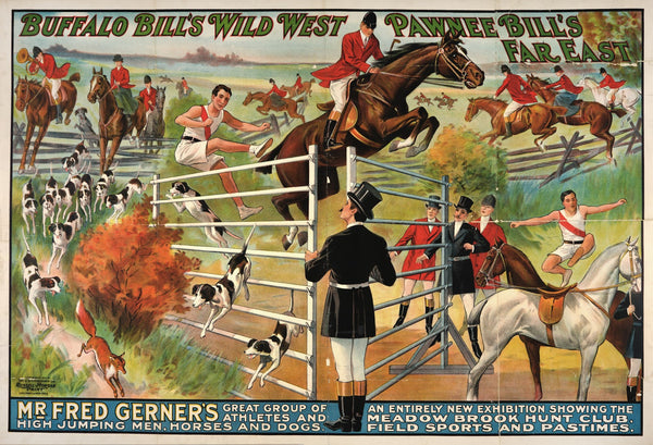 Buffalo Bills wild west and Pawnee Bille far east poster 1912
