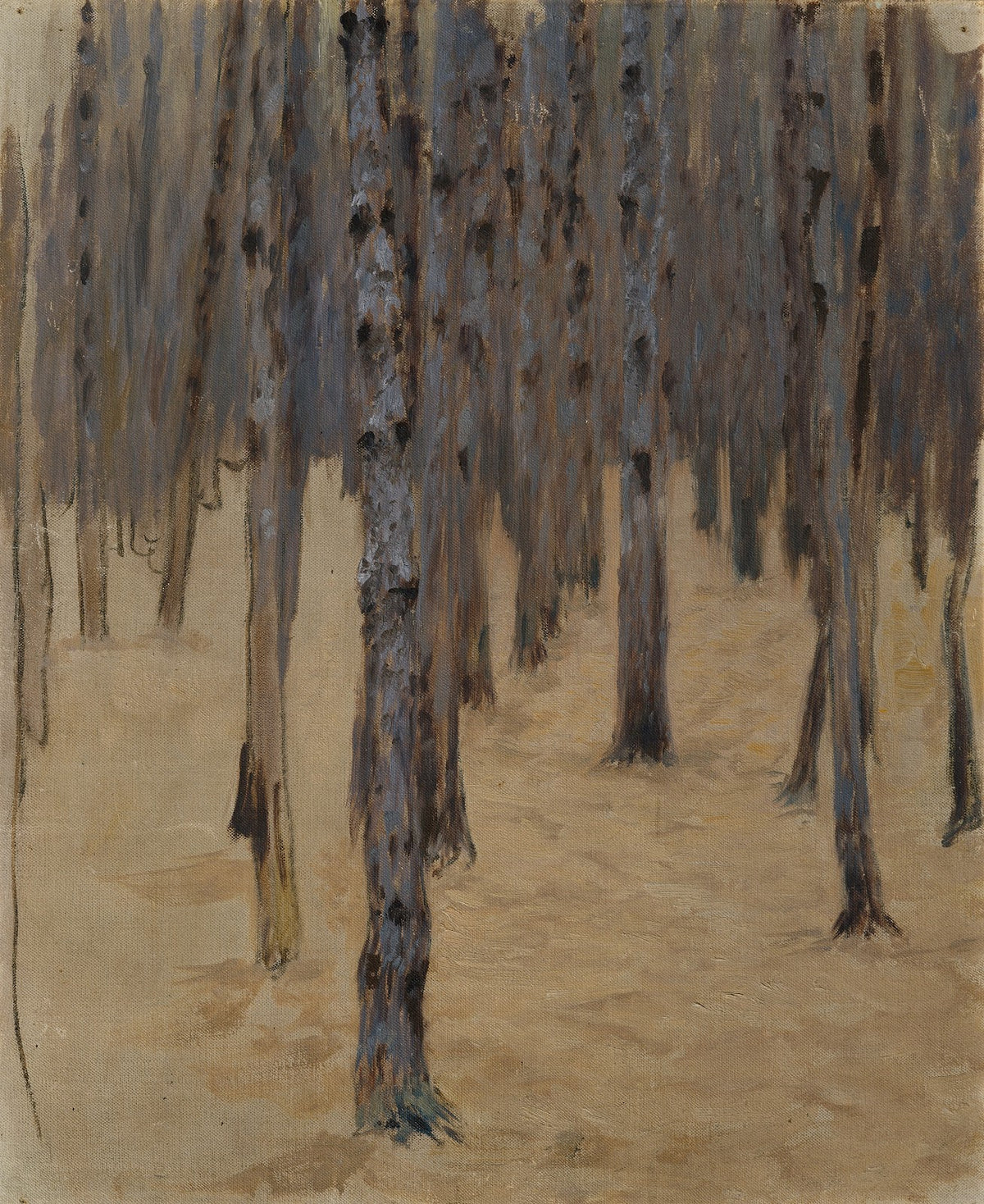 Nadelwald im Schnee 1908
