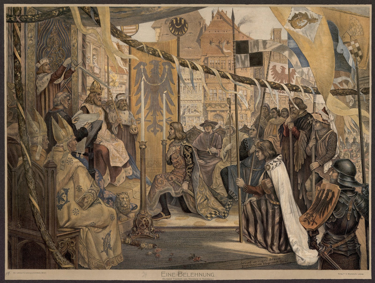 Eine Belehnung 1900