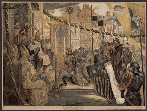 Eine Belehnung 1900