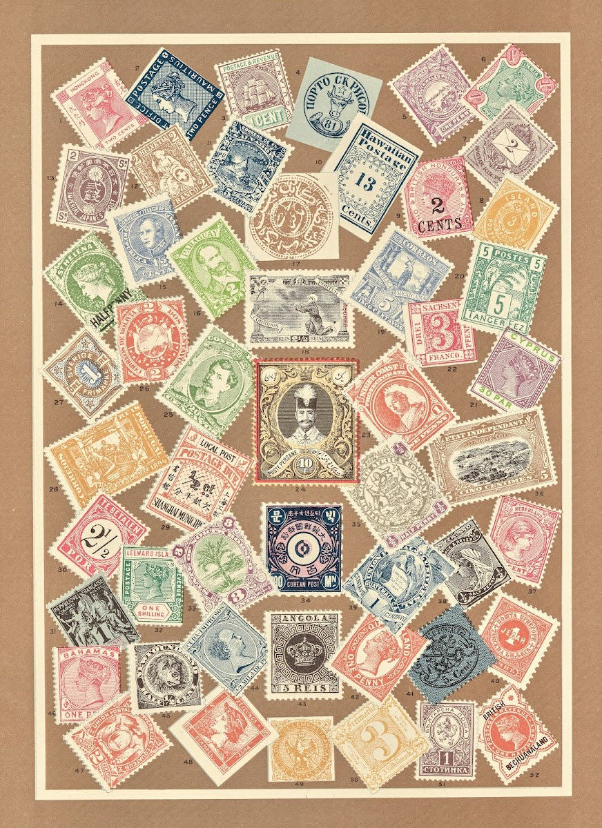 Postage stamps of foreign nations 1896