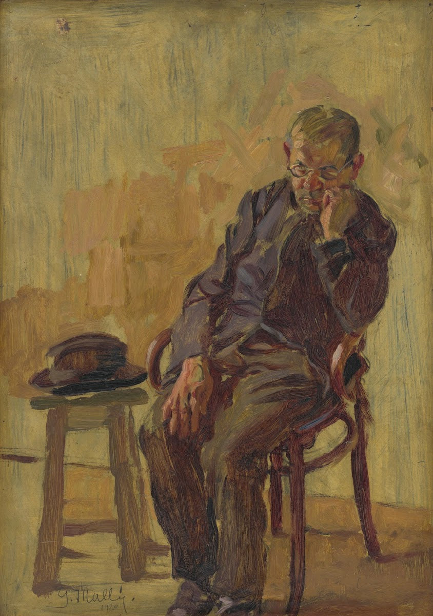 Study of a Seated Old Man 1920