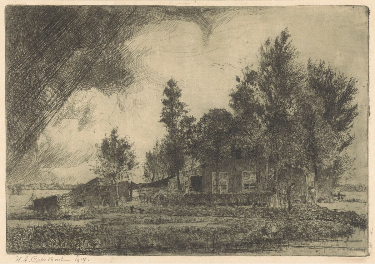 Boerderij bij Voorburg 1914