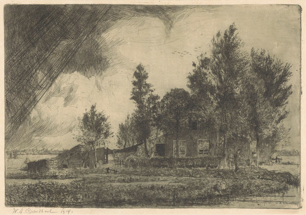 Boerderij bij Voorburg 1914
