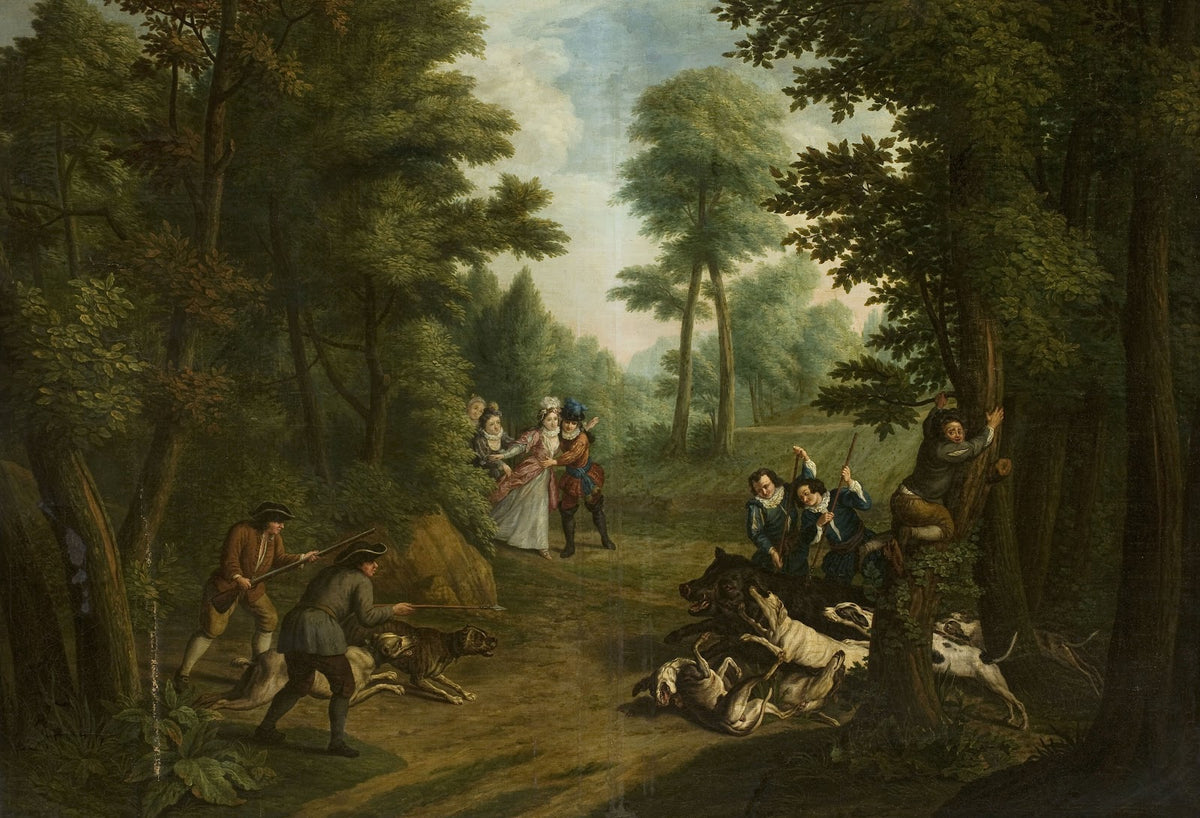 Hunting a wild boar 1773
