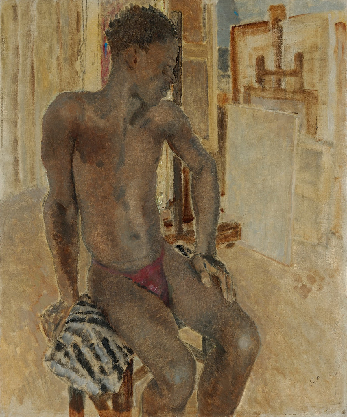 Seated Model in the Studio Henry Thomas 1936
