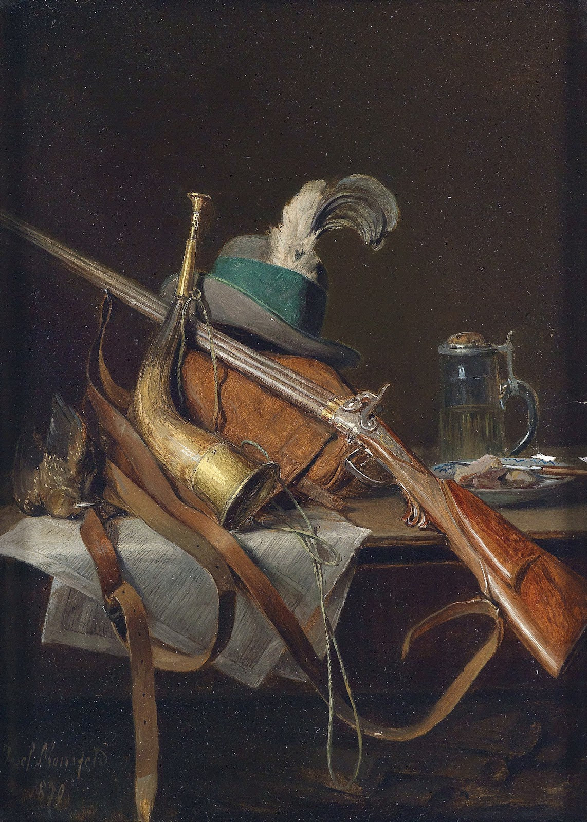 Auseer Jagdstillleben 1879