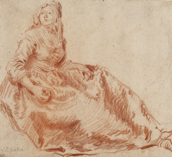 Study of a Seated Woman 1730