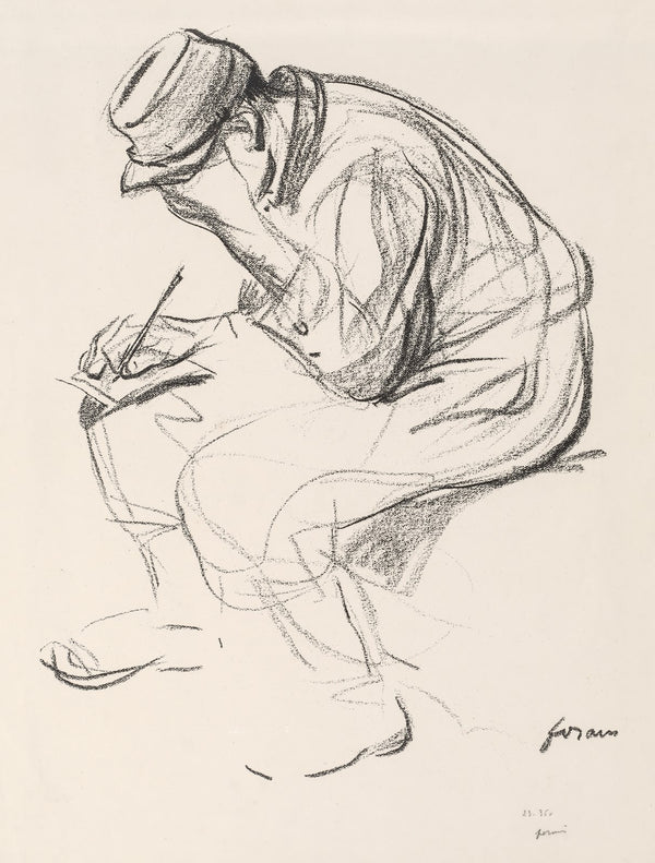 Prisoner of War Writing a Letter