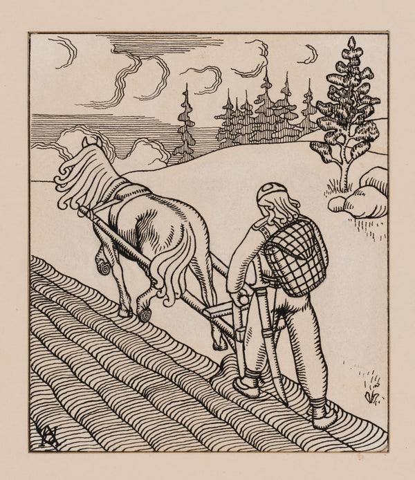 Kalevipoeg kündmas Tartmus 1912