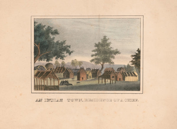 An Indian town residence of a chief 1837