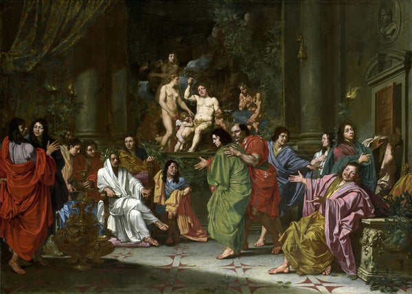 The Induction of a New Member into the Band of Northern Painters in Rome c 1660