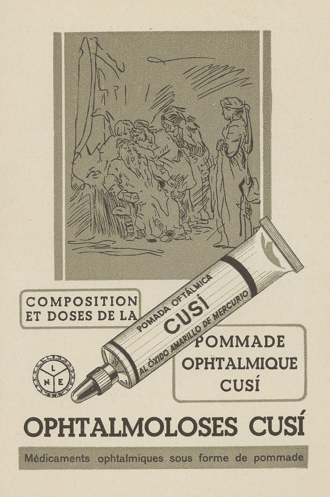 Pommade ophtalmique Cusi 1910 1950
