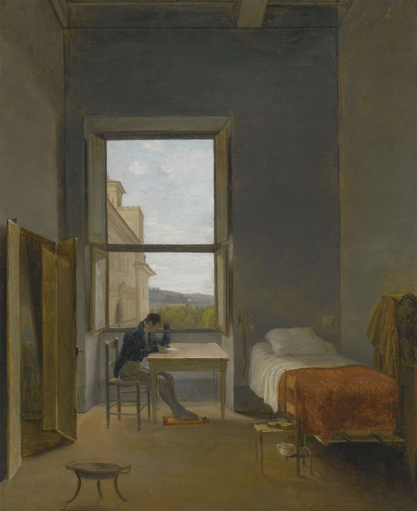 The artist in his room in the Villa Medici Rome