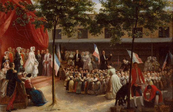 La duchesse dOrléans et le comte de Paris visitent une salle dasile parisienne 1