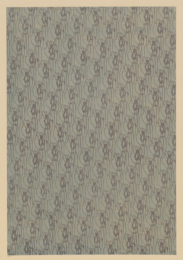 Lithografiertes Papier grafisches Flächenmuster 1903 1907