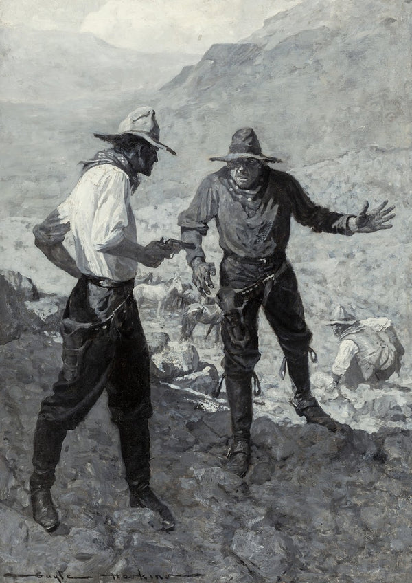 Confrontation Between Two Prospectors circa 1910