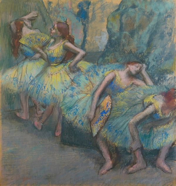 Ballet Dancers in the Wings c18901900