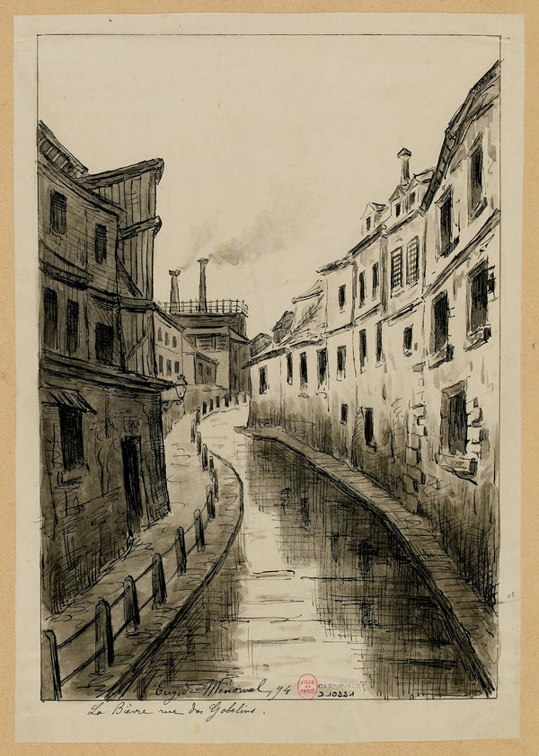 La Bièvre rue des Gobelins 1894