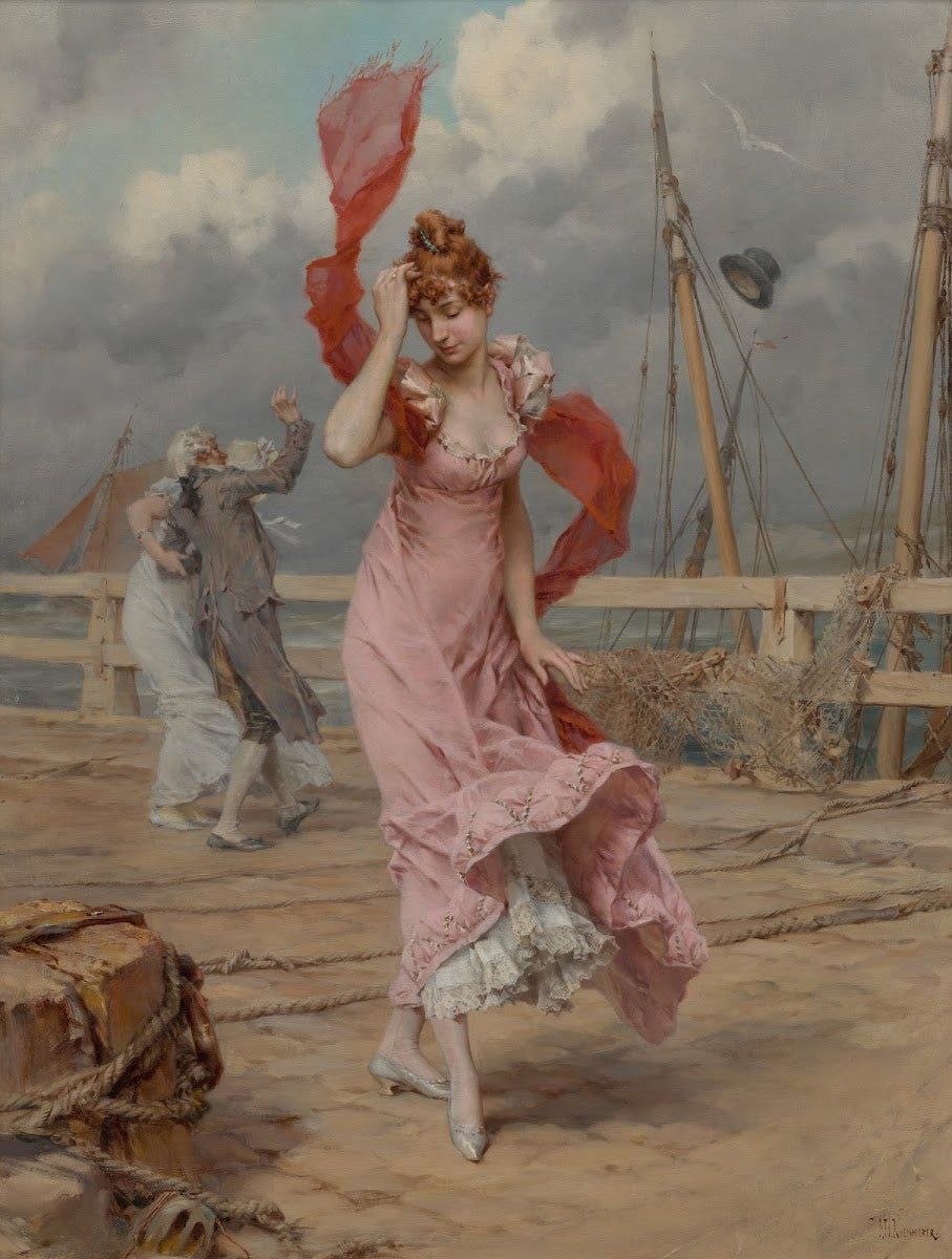 A Blustery Day c 1860s