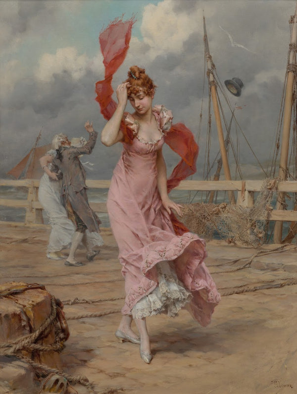 A Blustery Day c 1860s