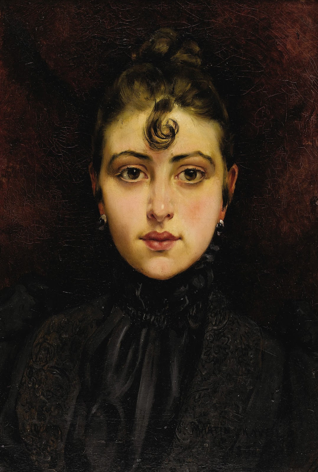 Portrait de jeune femme 1890