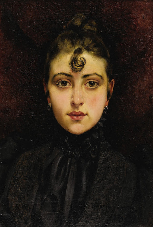Portrait de jeune femme 1890