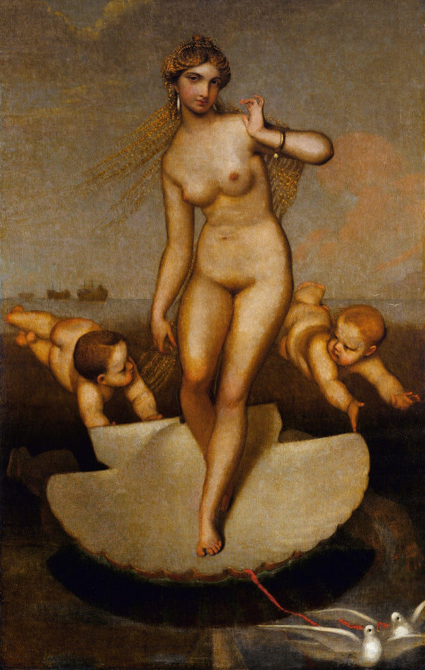 Venus Guiding Eneas and The Trojans To The Latin Shore 1862