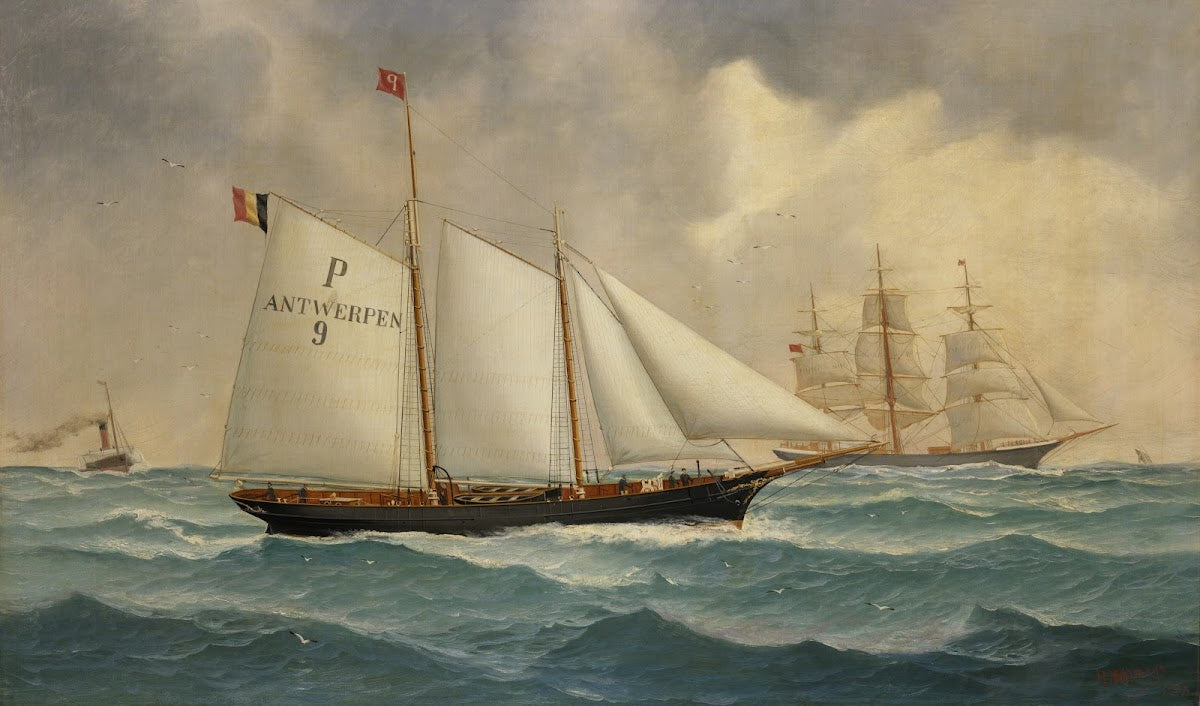 Loodsschoener 9 van het Belgisch loodswezen 1898