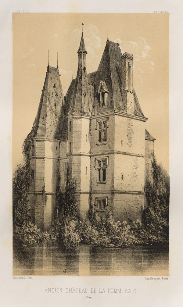 Ancien Château de la Pommeraie Aisne 1860