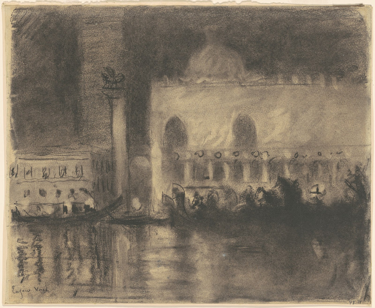 Memory of Venice the Palazzo Ducale and the Piazzetta c 1900 1920