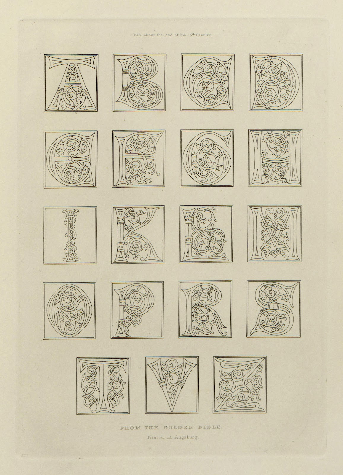 Alphabets numerals and devices of the middle ages Pl30 1845