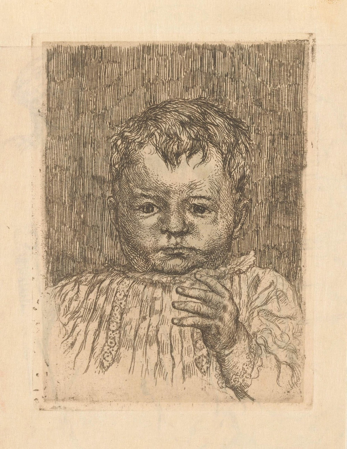 Child with outstretched hand 20th century