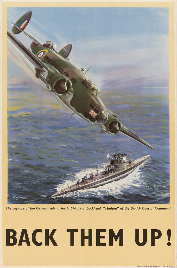 The Capture of the German Submarine U 570 by a Lockheed Hudson of the British Co