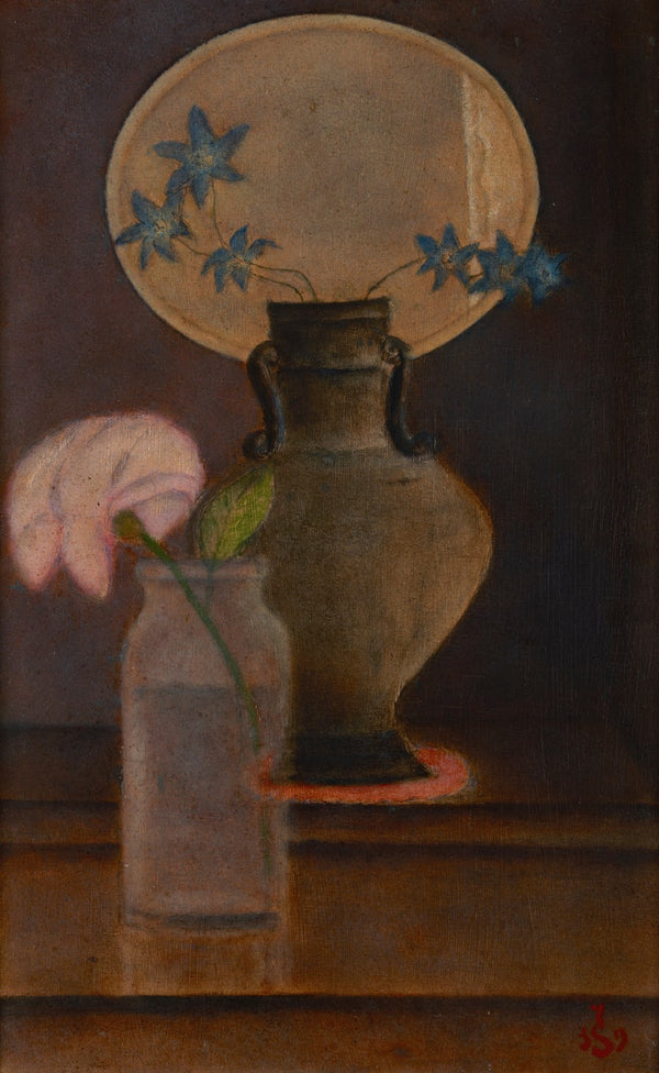 Larkspurs and a Rose 1932