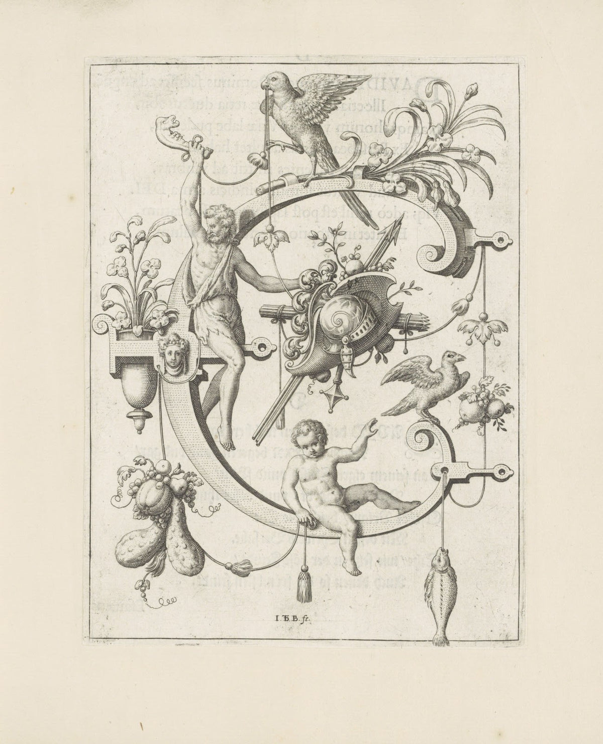 Letter C with Cain 1595