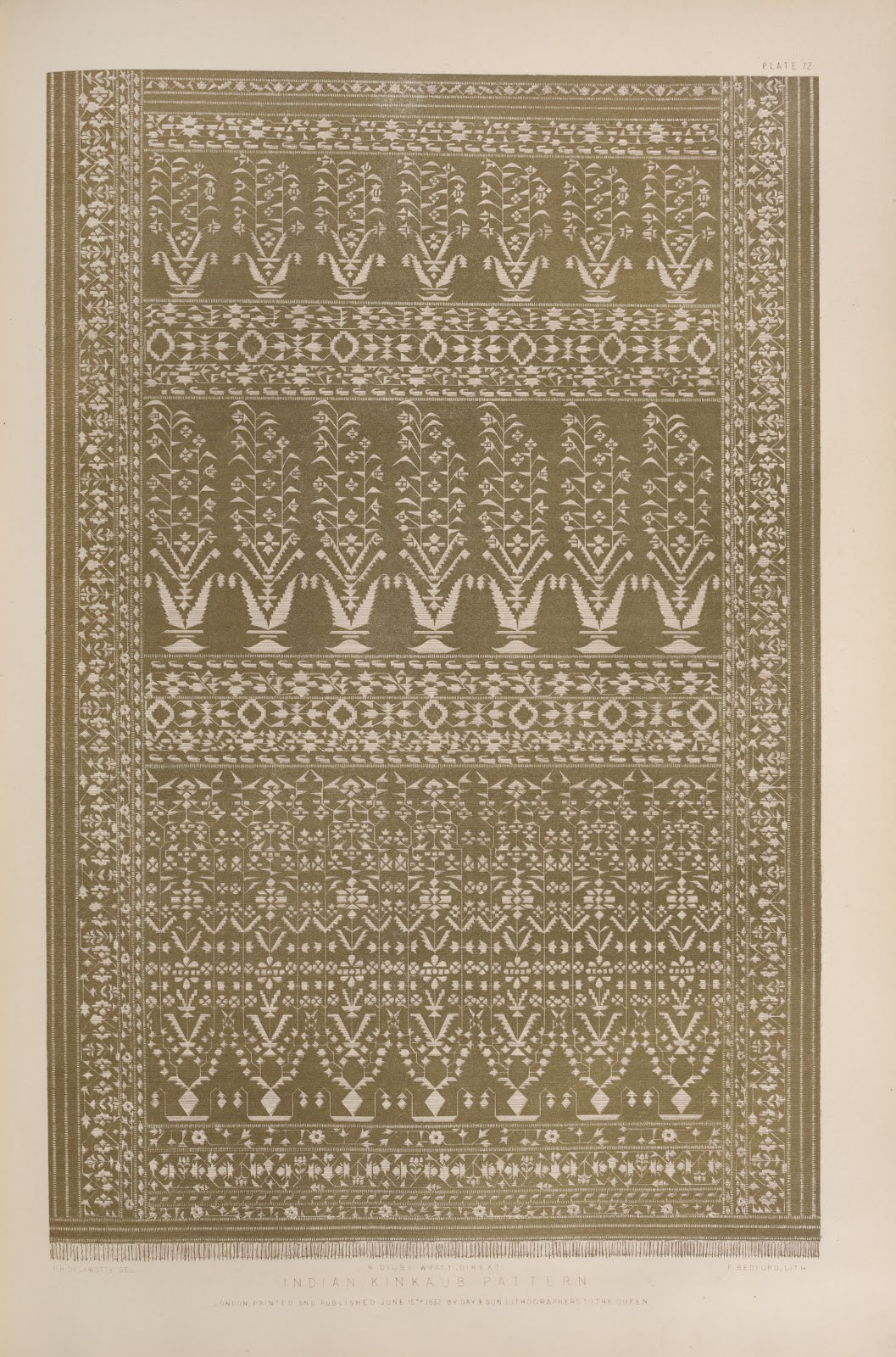 Indian kinkaub pattern 1851 1853