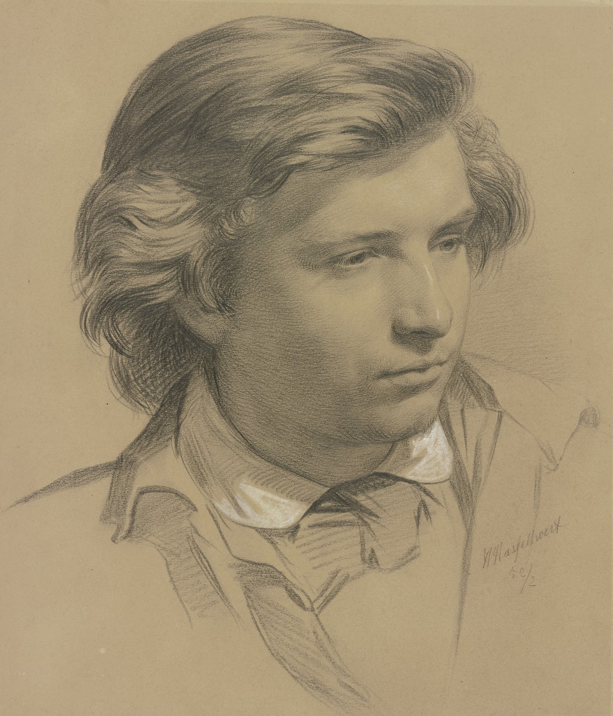 Bildnis des Malers Julius Hamel als Schüler des Städelschen Institutes 1852