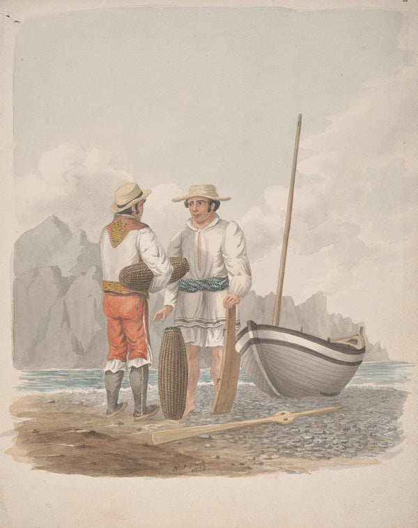Boatman and Medianero of Garachics Tenerife 1828