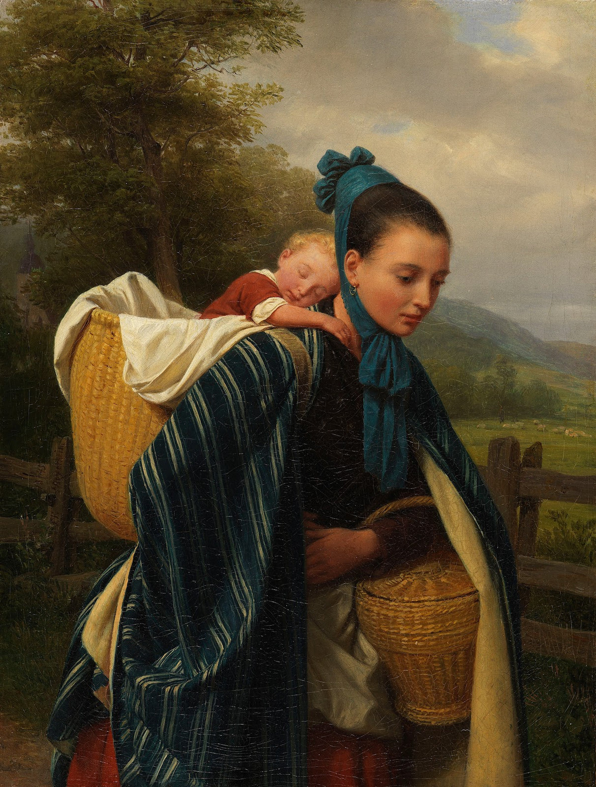 Harzerin mit Kind 1845