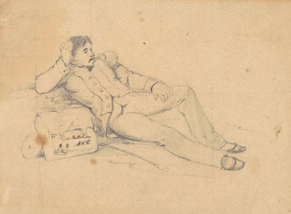 Relaxing Soldier c 1860s