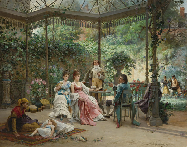 The attentive guests 1876