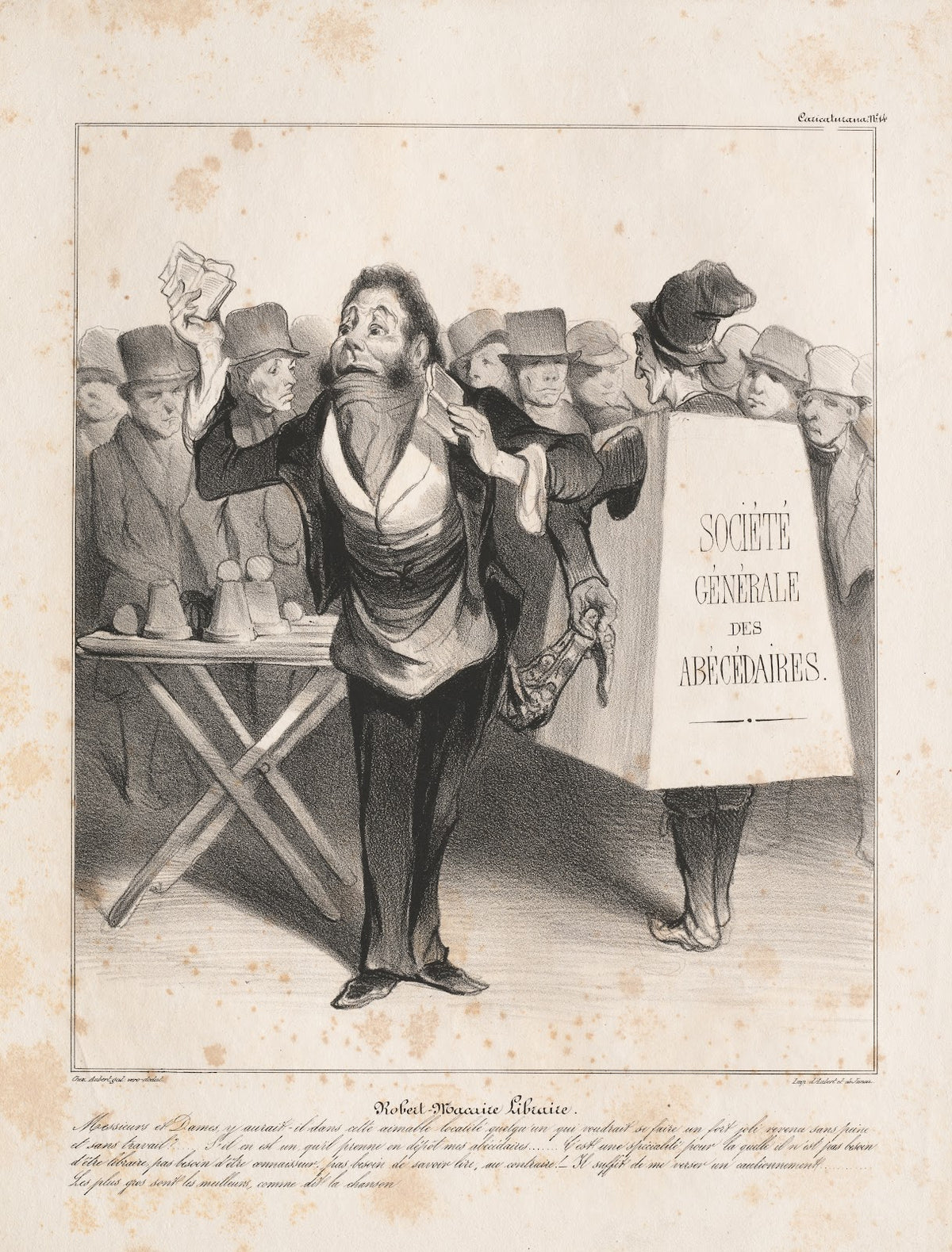 Robert Macaire Bookseller 1836