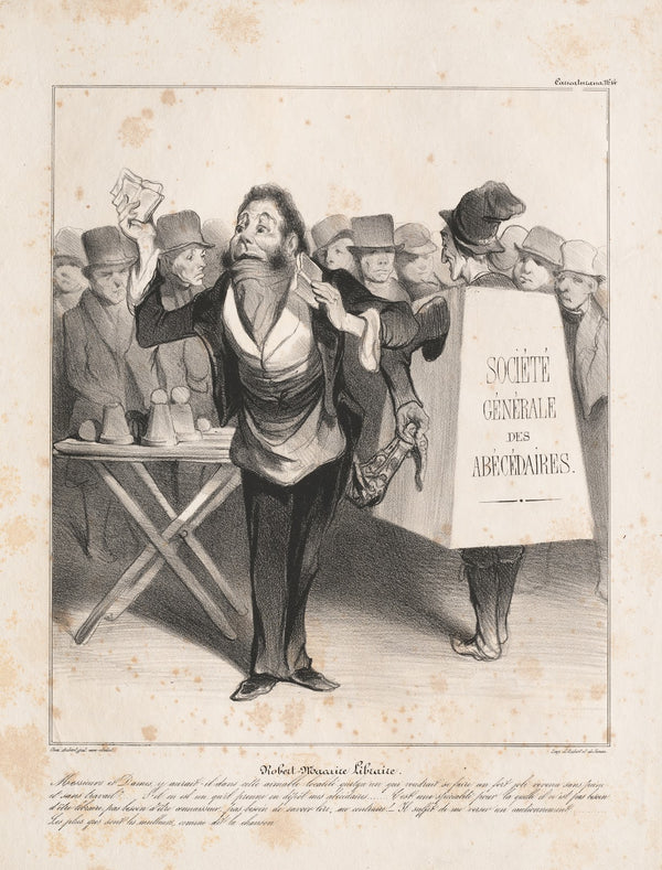 Robert Macaire Bookseller 1836